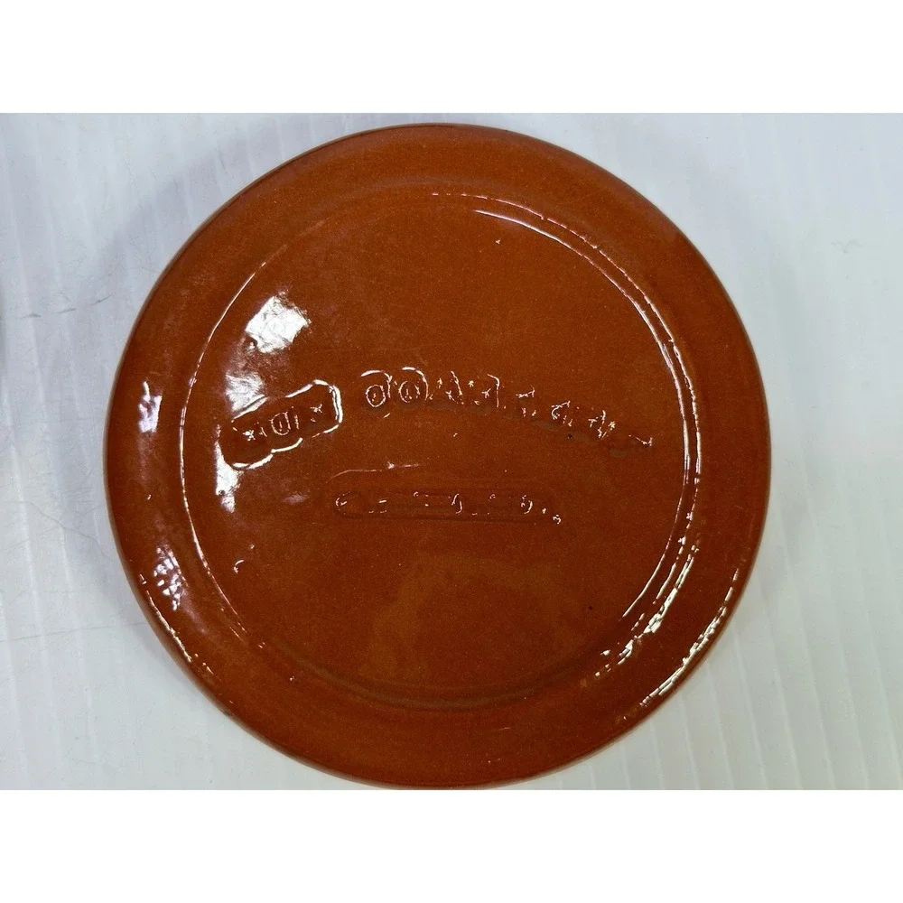 Vintage Wieland Ware Terracotta Sun Face Terra Cotta Celestial 6 Coasters Holder